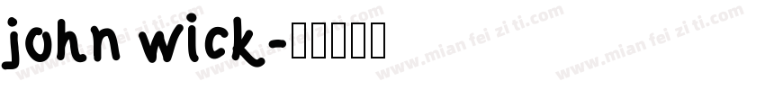 john wick字体转换